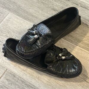 Coach Black Patent Leather
Tassel Loafers Size 6.5 Classic
Dress Prep Old Money